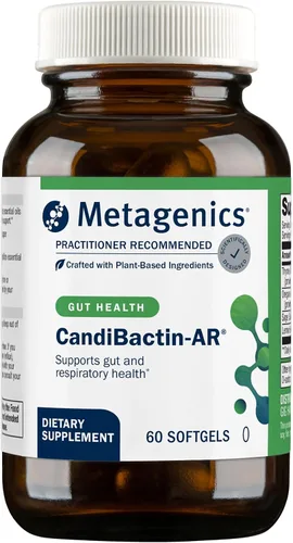 Metagenics CandiBactin-AR - Aceites esenciales de orégano y tomillo con salvia y bálsamo de limón - Apoya la salud digestiva, el equilibrio