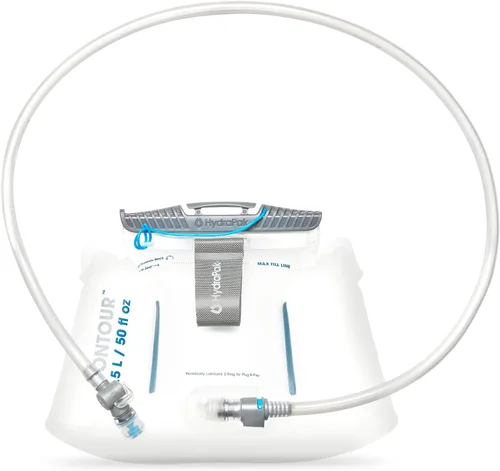HydraPak Depósito de Agua (1.5L, 2L, 3L) - Bolsa de Hidratación Compatible con la mayoría de Mochilas – Válvula de Alto Flujo, a Prueba de Fugas,