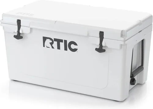 Miniatura 9 de RTIC - Hielera ultra resistente portátil de 65 cuartos de galón, tipo baúl, con aislamiento, para playa, bebidas, camping, picnic, pesca, barco