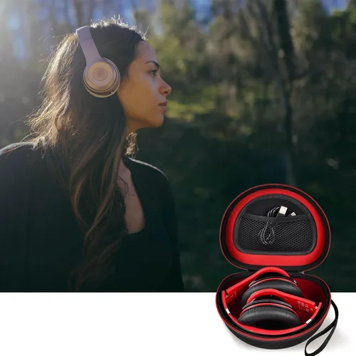 Miniatura 8 de Funda para auriculares compatible con Mpow 059, Beats Studio3, Beats Solo3, Solo2, Picun P26, para Elecder i39 y más, auriculares inalámbricos Negro