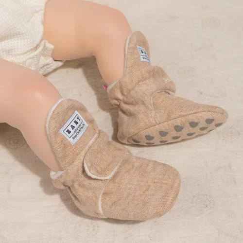 Miniatura 19 de Sawimlgy - Botines de algodón antideslizantes para recién nacido, con agarre, para cuna o para el invierno