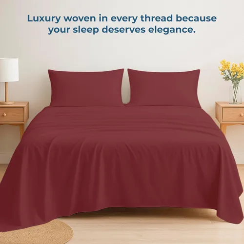 Miniatura 100 de Royale Linens Sábana encimera de tamaño individual XL 100% Algodón Orgánico – Super suave – Sábanas superiores de percal – Sábana encimera