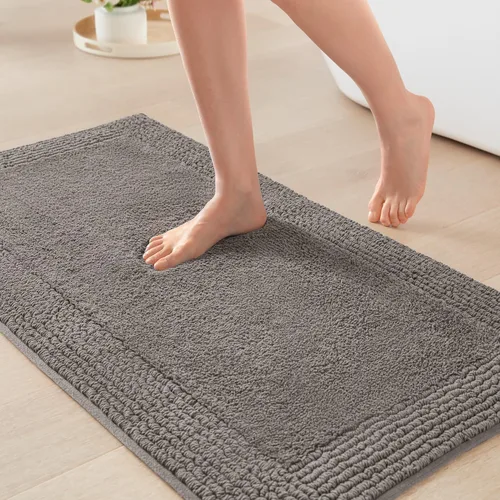 Miniatura 36 de Madison Park Splendor - Alfombra de baño reversible 100% algodón con mechones, 3000 GSM, calidad hotelera, lujosa, felpa, pelo medio, tapete de baño
