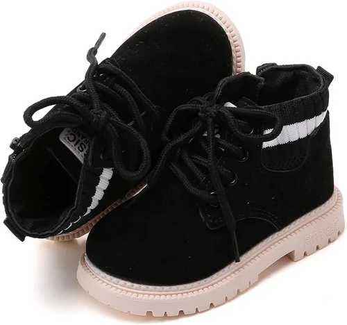 Miniatura 3 de myppgg Botas cortas para niños y niñas para exteriores impermeables para senderismo tobillos antideslizantes botas de nieve para bebés