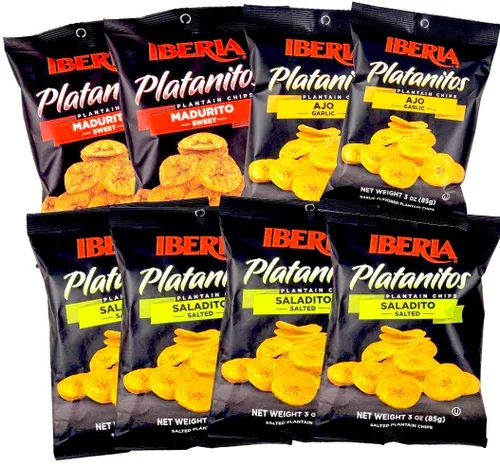 Miniatura 7 de Iberia Tostones - Chips de plátano, 2 onzas (paquete de 24)