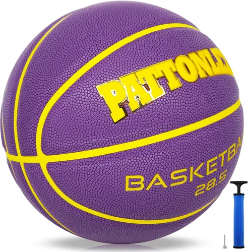 Miniatura 8 de Basketball Ball – Official Size– Composite Leather Indoor/Outdoor Basketball for Men, Women & Girls, with Pump