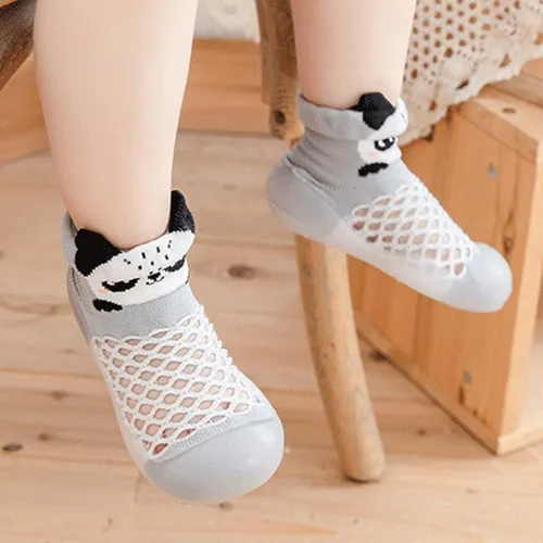 Miniatura 3 de Calcetines de bebé antideslizantes con suela de goma para niños pequeños, recién nacidos, niños y niñas, zapatos lindos de animales de dibujos