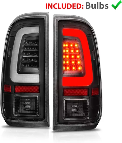 Miniatura 3 de AmeriLite Para Ford F250 F350 F450 SD 2008-2016 tipo C halógeno, LED, tubo de repuesto de luces traseras de camioneta con bombilla inversa, lado