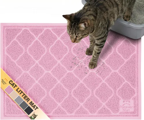 Miniatura 13 de Neater Pets Neater Mat Tapete de arena para gatos, grueso y duradero para caja de arena, almohadilla de trampero atrapa el desorden para proteger