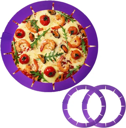 Miniatura 6 de Protector ajustable de corteza de tarta, protector de borde de pastel, herramientas redondas de silicona para hornear pasteles pizza, sin BPA
