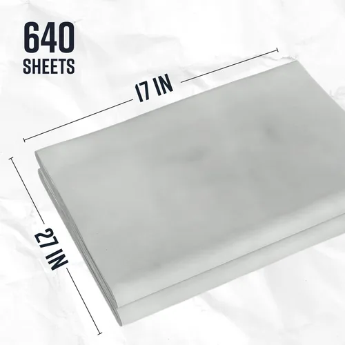 Miniatura 5 de Bryco Goods Hojas de papel de embalaje para mudanzas, 640 hojas, 27 x 17 pulgadas, 20 libras, fabricadas en Estados Unidos, papel de periódico
