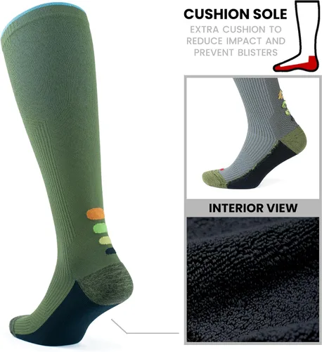 Miniatura 22 de GoWith Compression Socks for Men & Women, Cushioned 20-30 mmHg Graduated Compression Running Socks, Athletic Knee High Socks