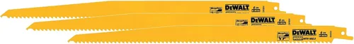 Miniatura 2 de DEWALT DW4804-2 Hoja de sierra recíproca bimetálica de 12 pulgadas con parte trasera cónica 6 TPI (paquete de 2)