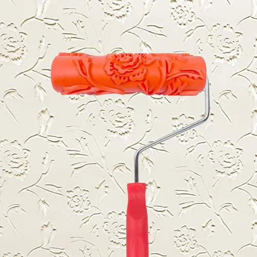 Miniatura 17 de Nichiyo - Rodillo de textura de 7 pulgadas, rodillo de pintura con patrón artístico decorativo DIY, rodillo de goma para decoración de paredes