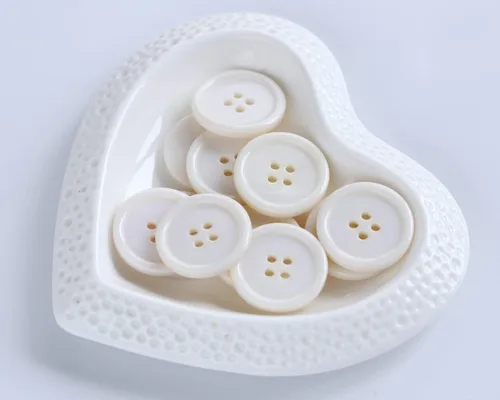 Miniatura 2 de 100 botones beige de 1 pulgada (0.984 in) botón de resina de 4 agujeros para coser y manualidades de bricolaje