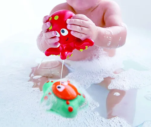 Miniatura 2 de Hape Ocean Floor Squirters Coloridos juguetes de baño para bebés y niños pequeños, coloridos juguetes de baño para bebés y niños pequeños, juego