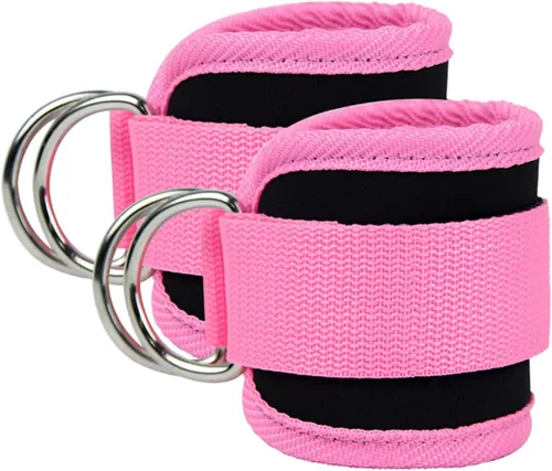 Miniatura 11 de Correas para Tobillo Bandas de Resistencia para Tobillo Puños para Muñeca Correas Acolchadas Ajustables Fitness Glúteo Kickback Anillo en D