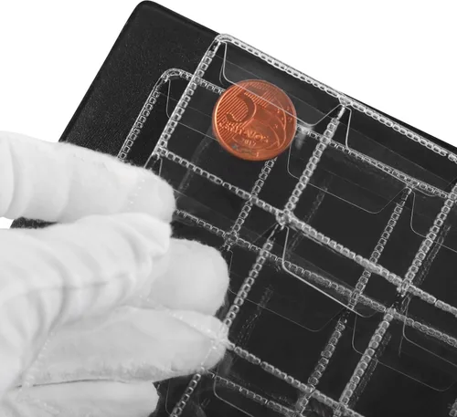 Miniatura 3 de Álbumes de 420 bolsillos - Libro verde de bolsillos de 28x29 mm/1.1x1.1 pulgadas, 10 páginas, soporte de colección tamaño carta, libro