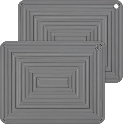 Miniatura 8 de Salvamanteles de silicona para ollas calientes y sartenes, salvamanteles para platos calientes, tapete resistente al calor para encimeras, tapete