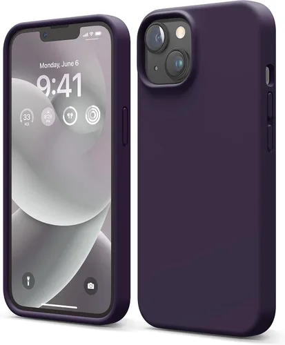 Miniatura 14 de elago Funda compatible con iPhone 14, de silicona líquida, funda protectora de cuerpo completo, a prueba de golpes, diseño delgado, forro