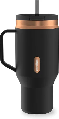 Miniatura 15 de Contigo SnapSeal - Botella de agua de acero inoxidable de 14 onzas con aislamiento al vacío con tapa de cierre automático a prueba de fugas
