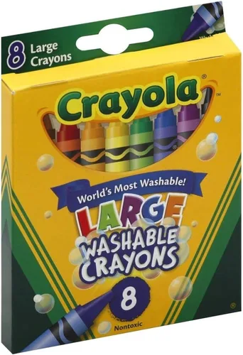 Miniatura 3 de Crayolas lavables de Crayola, grandes, 8 colores por caja, paquete de de 2