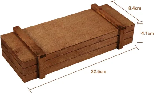 Miniatura 5 de plplaaoo Maceta de madera, cajas rectangulares para exteriores, caja de almacenamiento rectangular de madera con platillos para interior y exterior
