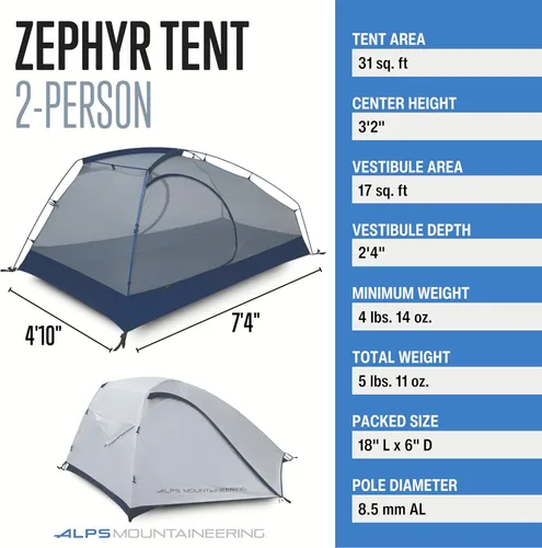 Miniatura 2 de ALPS Mountaineering Tienda Zephyr para 2 personas