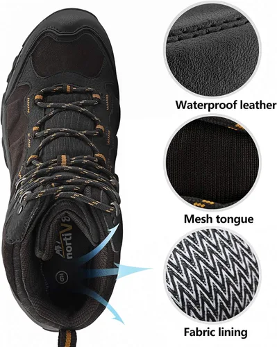 Miniatura 2 de NORTIV 8 - Botas de senderismo impermeables para hombre