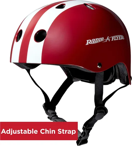Miniatura 5 de Radio Flyer Casco, casco de bicicleta para niños y niños de 2 a 5 años, rojo Rojo brillante