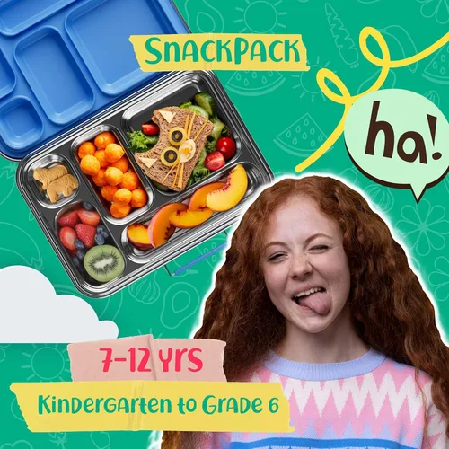 Miniatura 2 de AOHEA Caja Bento de Acero Inoxidable para Niños, Caja de Almuerzo Bento de Metal para Niños, Envases de Almuerzo Libres de BPA, Caja Bento de Acero
