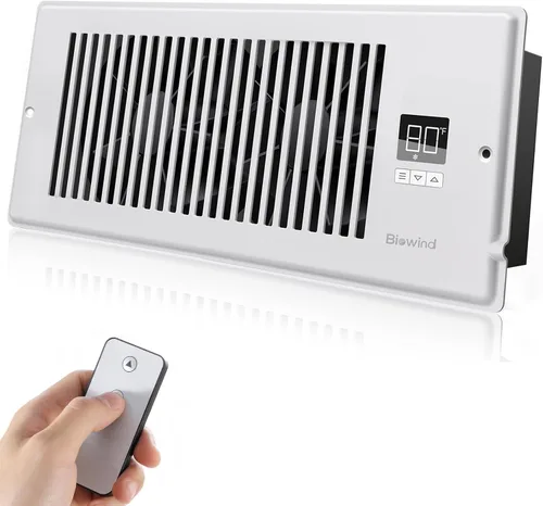 Miniatura 13 de BIOWIND Ventilador silencioso de refuerzo de registro se adapta a agujeros de registro de 4" x 10", ventilador de salida de aire acondicionado de 10