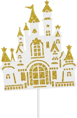 Miniatura 49 de Flairs New York Decoraciones Navideñas Banner Adornos para Pasteles Accesorios de Fiesta (Paquete de 6 Adornos para Cupcakes, Xmas #Snow Cinta Roja)