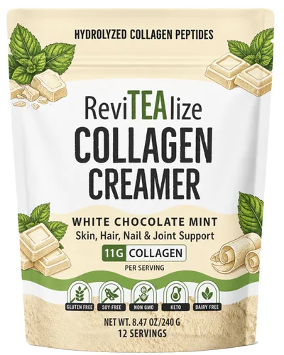 Miniatura 10 de ReviTEAlize - Crema de colágeno para café, té y otras bebidas, crema sin lácteos con péptidos de colágeno bovino alimentados con pasto y aceite MCT