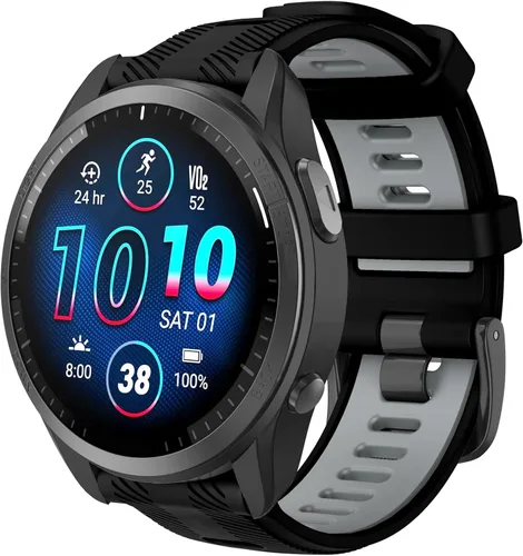 Miniatura 11 de ISABAKE Correa de reloj para Garmin Forerunner 965/Forerunner 955/Forerunner 945/Forerunner 935, bandas de repuesto de silicona suave de 0.866
