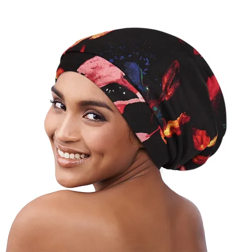 Miniatura 131 de Alnorm - Gorro con forro de satén y suave banda elástica para hombres y mujeres, talla única Se ajusta a la mayoría