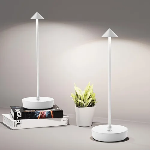 Miniatura 16 de Lámparas de mesa inalámbricas recargables, 6000 mAh, funciona con pilas, lámpara de escritorio LED para exteriores, impermeable, portátil, táctil