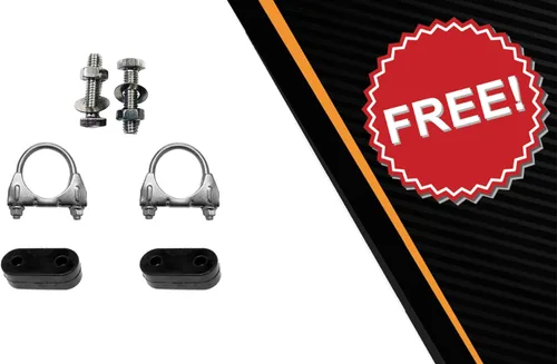 Miniatura 7 de Kit de silenciador delantero y silenciador trasero compatible con GMC Envoy 4.2L 2002-2005 Acero inoxidable Northeastern Exhaust Incluye