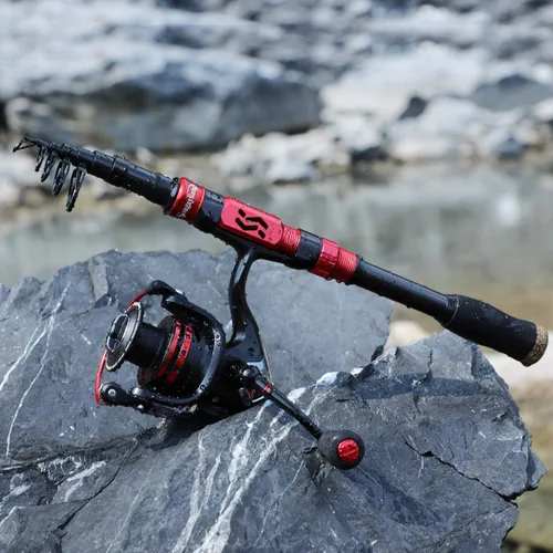 Miniatura 7 de Sougayilang Telescopic Fishing Pole with Spinning Reel Portable Fishing Rod Reel Combos