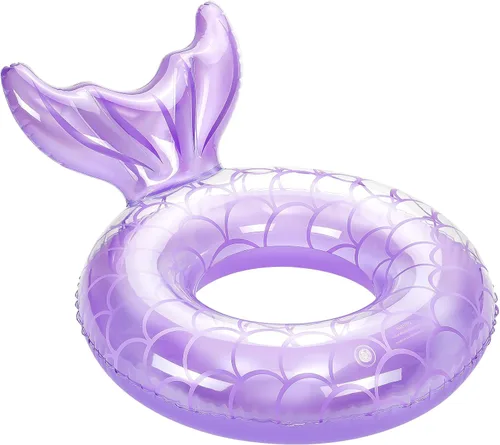 MoKo Anillo de natación inflable, lindo flotador de piscina, decoración de tubo, tubos de natación, piscina al aire libre, playa, flotadores de