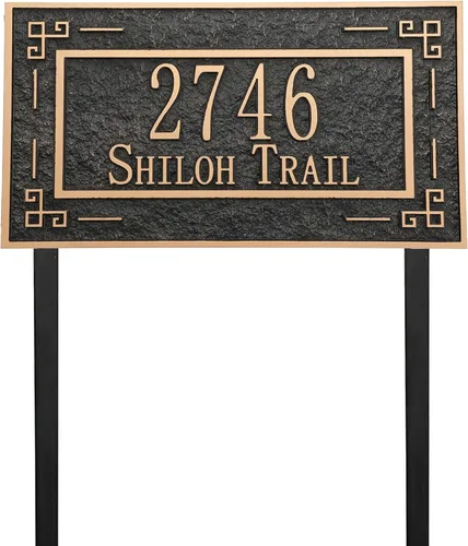 Miniatura 10 de Address Sign Lawn Mounted - Custom House Number Plaque Sign,Address Numbers for Outside House,Yard,Garden,Grass,Ground,Drive Way,Lawn,12'' x 8