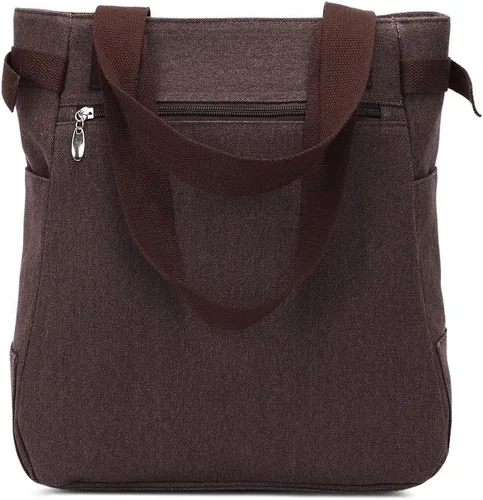 Miniatura 5 de KAUKKO Women Canvas Handbag Shoulder Bag Cat Big Tote Bag