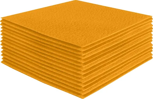 Miniatura 63 de FabricLA Hojas de fieltro acrílico para manualidades, cuadrados de fieltro precortados suaves de 4 x 4 pulgadas (3.9 in x 3.9 in), utiliza hojas