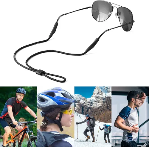 Miniatura 8 de Soporte de correa para lentes para lentes de brazos delgados – Correas de soporte para gafas alrededor del cuello – Correas de gafas de sol