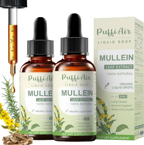 Miniatura 8 de Gotas de gordolobo para pulmones con hoja de gordolobo, tomillo y raíz de malvavisco, fórmula de limpieza pulmonar para fumadores, que apoya