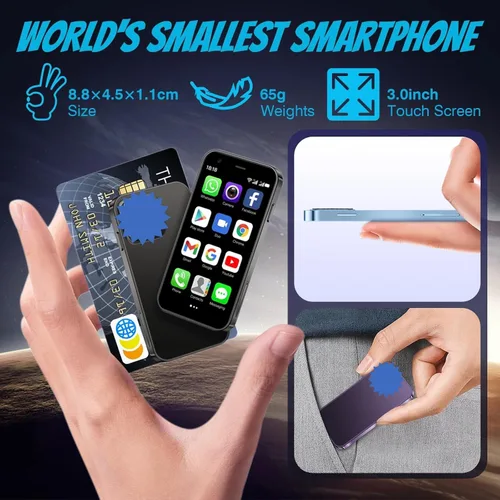 Miniatura 2 de Mini Smartphone XS15,3G 3.0 pulgadas HD 2GB+16GB Android 8.1 1000mAh Dual Sim Quad Core Mini Teléfono Regalo Niño Teléfono Pequeño Teléfono