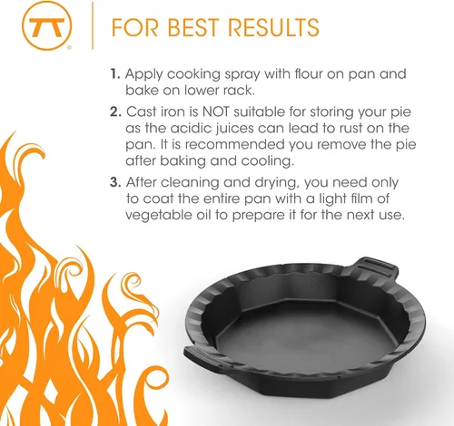 Miniatura 6 de Outset Parrilla de hierro fundido y molde para horno, 10 pulgadas