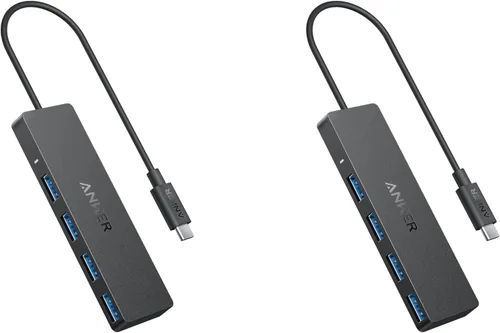 Miniatura 10 de Anker - Hub USB 3.0 con 4 puertos, hub de datos ultradelgado con cable extendido de 2 pies, no compatible con carga, para MacBook, Mac Pro, Mac