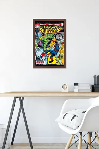 Miniatura 6 de Marvel Comics Amazing Spider-Man #120 - Póster de pared, 22.4 pulgadas de largo x 14.7 pulgadas de ancho, versión enmarcada en caoba Versión