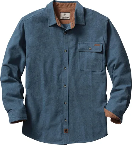Miniatura 21 de Legendary Whitetails Camisa de franela de manga larga con botones para hombre, 100% algodón